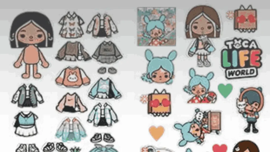 Toca life world stickers